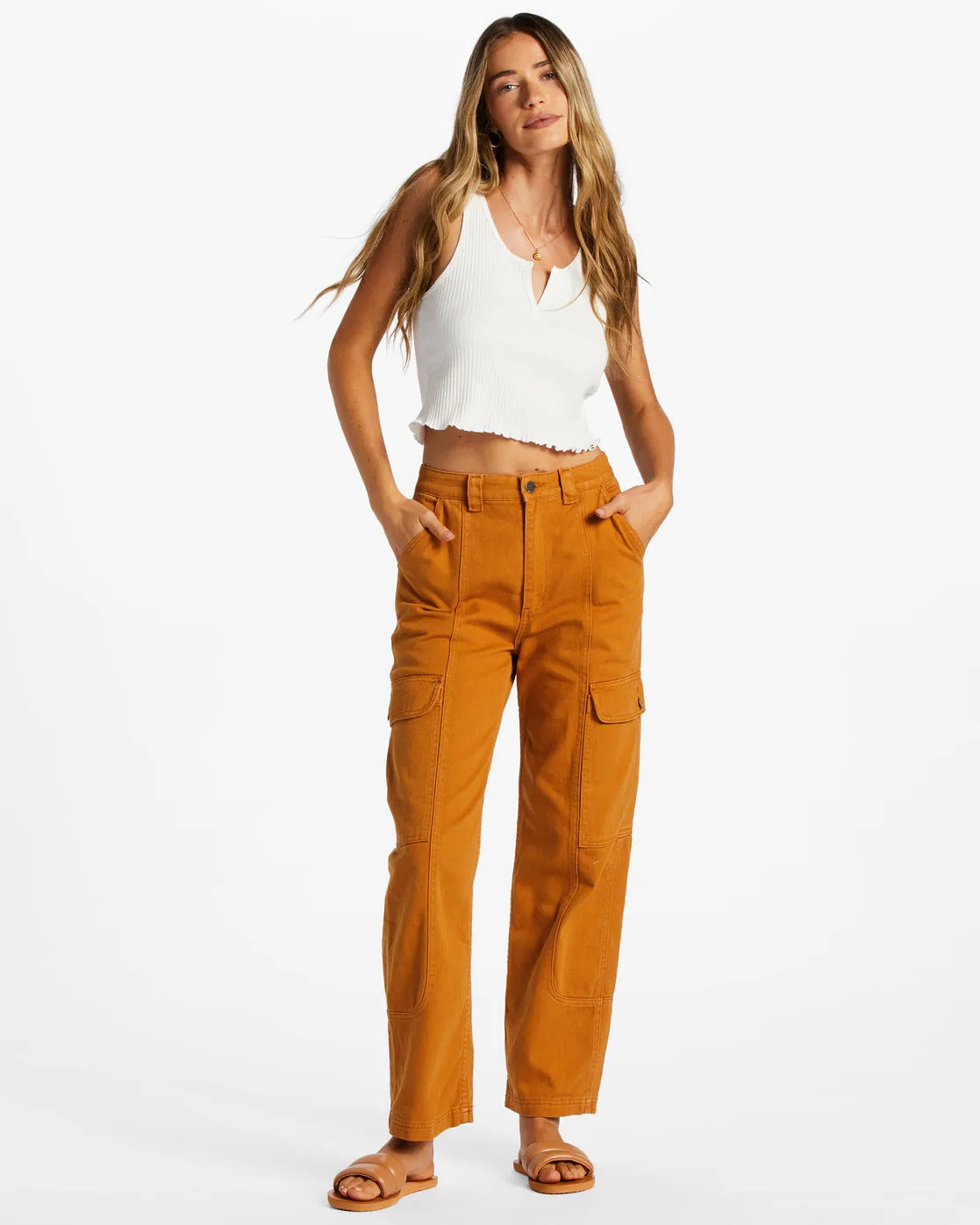 Wall To Wall Denim Cargo Pants - Cider sold by Billabong