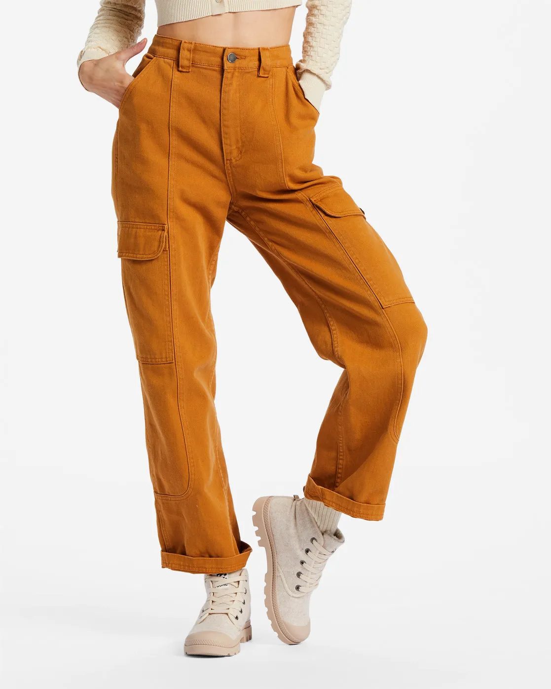 Wall To Wall Denim Cargo Pants - Cider sold by Billabong product image thumbnail 5