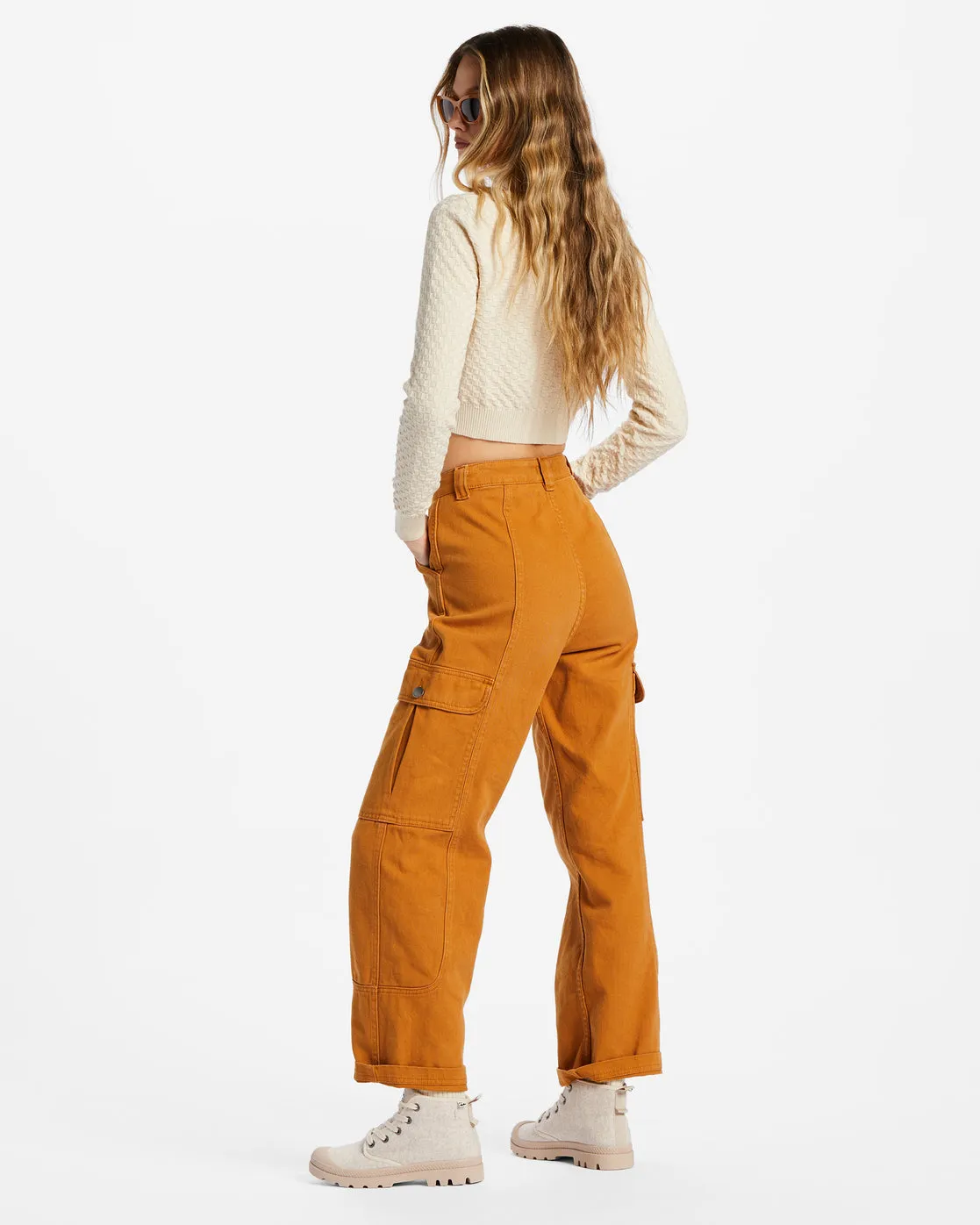 Wall To Wall Denim Cargo Pants - Cider sold by Billabong product image thumbnail 3