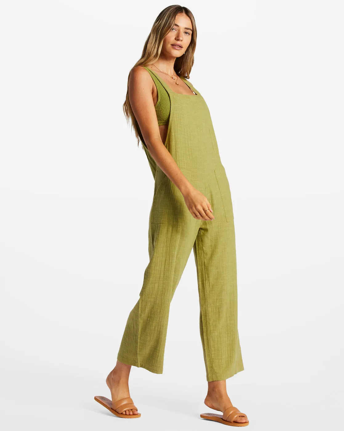 Pacific Time Strappy Jumpsuit - Green Eyes sold by Billabong product image thumbnail 2