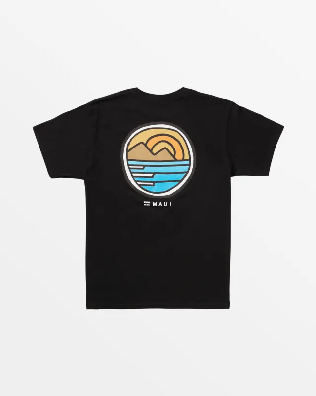 Maui All Terrain Short Sleeve T-Shirt - Black sold by Billabong