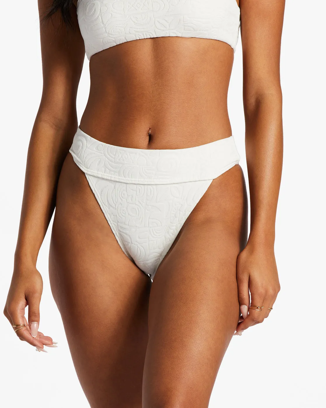 Sun Trip Tiki Aruba Bikini Bottoms - Salt Crystal sold by Billabong product image thumbnail 4