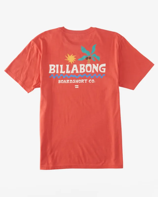 Boys Lounge T-Shirt - Coral sold by Billabong