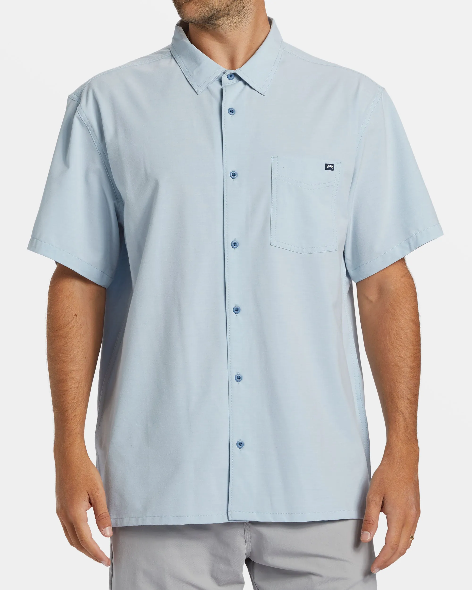 A/Div Surftrek Trail Short Sleeve Shirt - Smoke Blue sold by Billabong