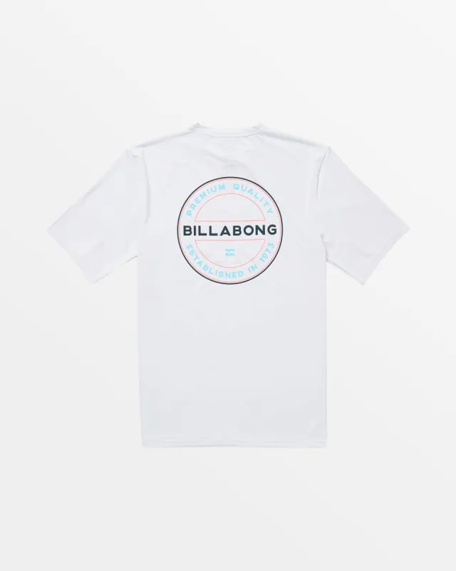 Classic Rotor UPF 50 Short Sleeve Surf Tee - White sold by Billabong