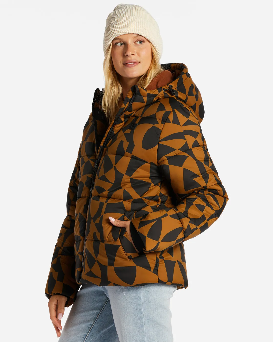 Transport Puffer Jacket - Walnut sold by Billabong product image thumbnail 2