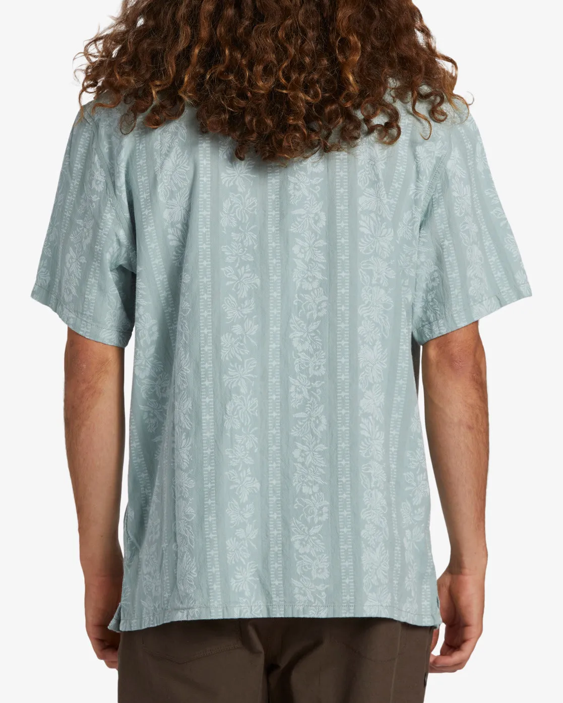Sundays Jacquard Short Sleeve Shirt - Blue Suede sold by Billabong product image thumbnail 3