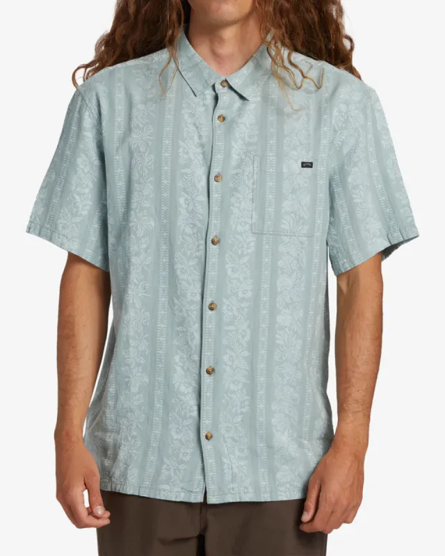 Sundays Jacquard Short Sleeve Shirt - Blue Suede sold by Billabong