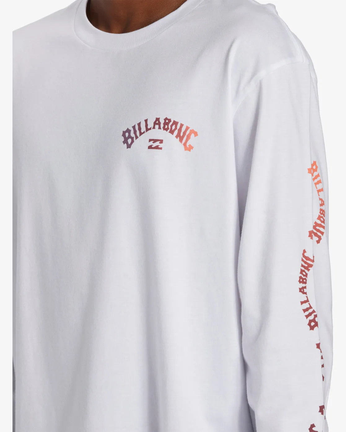 Snaking Arches Long Sleeve T-Shirt - White sold by Billabong product image thumbnail 3
