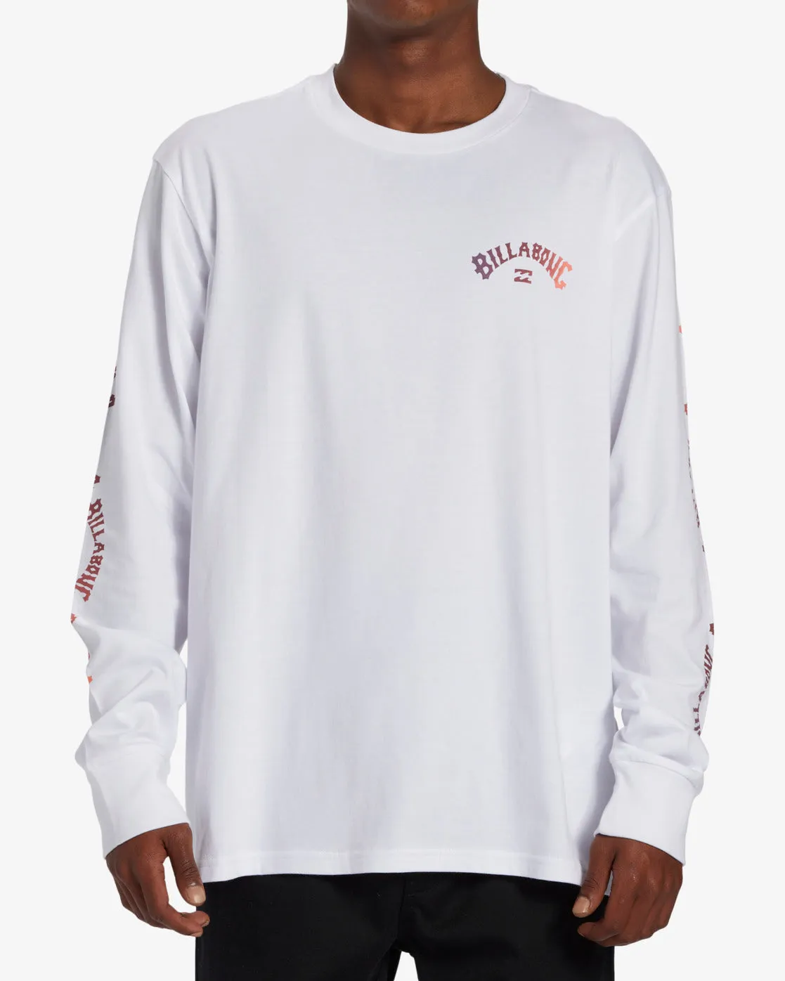 Snaking Arches Long Sleeve T-Shirt - White sold by Billabong product image thumbnail 4