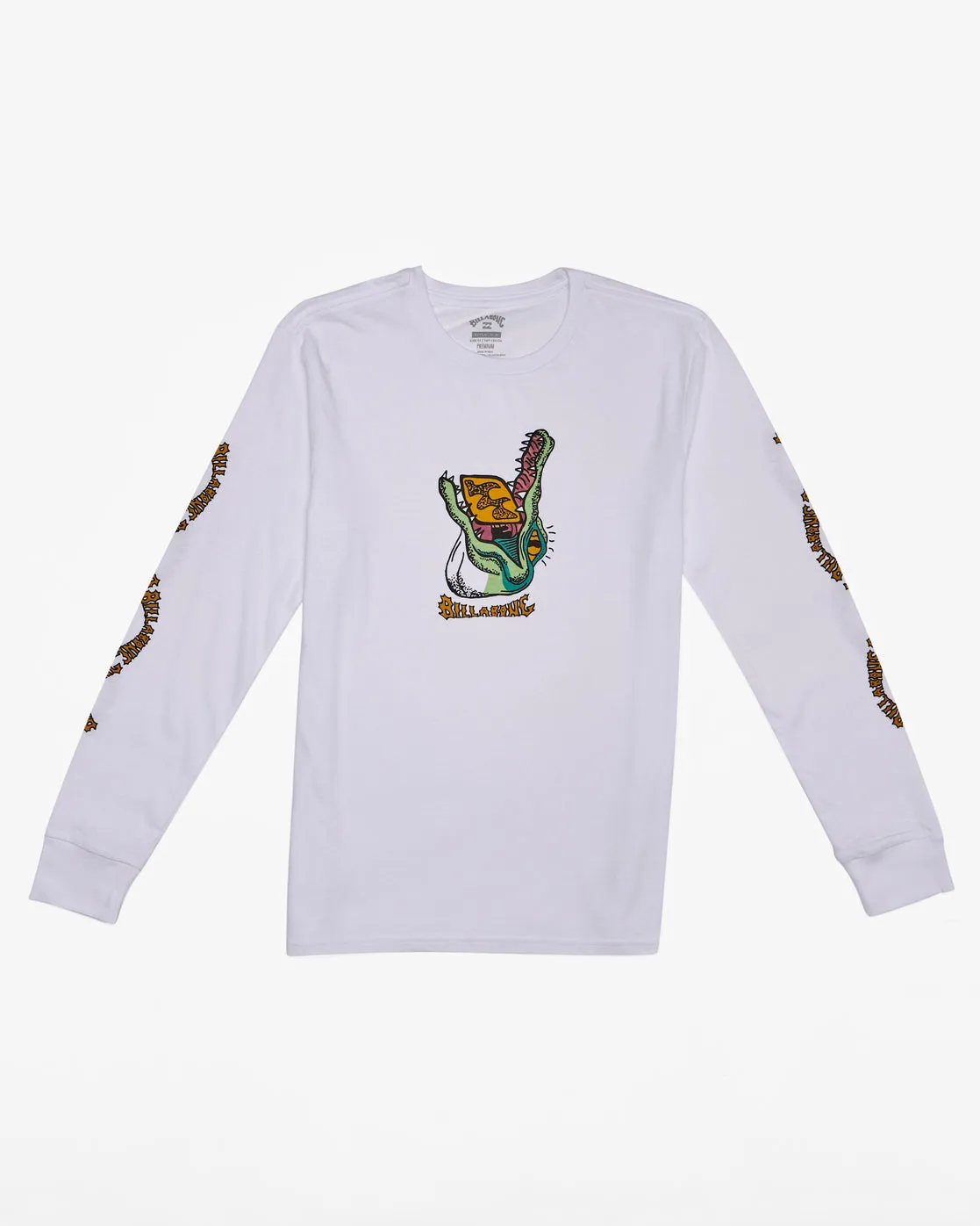 Boys Croc Long Sleeve T-Shirt - White sold by Billabong