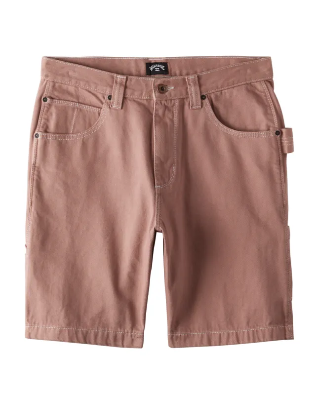 Bad Dog 21" Workwear Shorts - Rosewood sold by Billabong