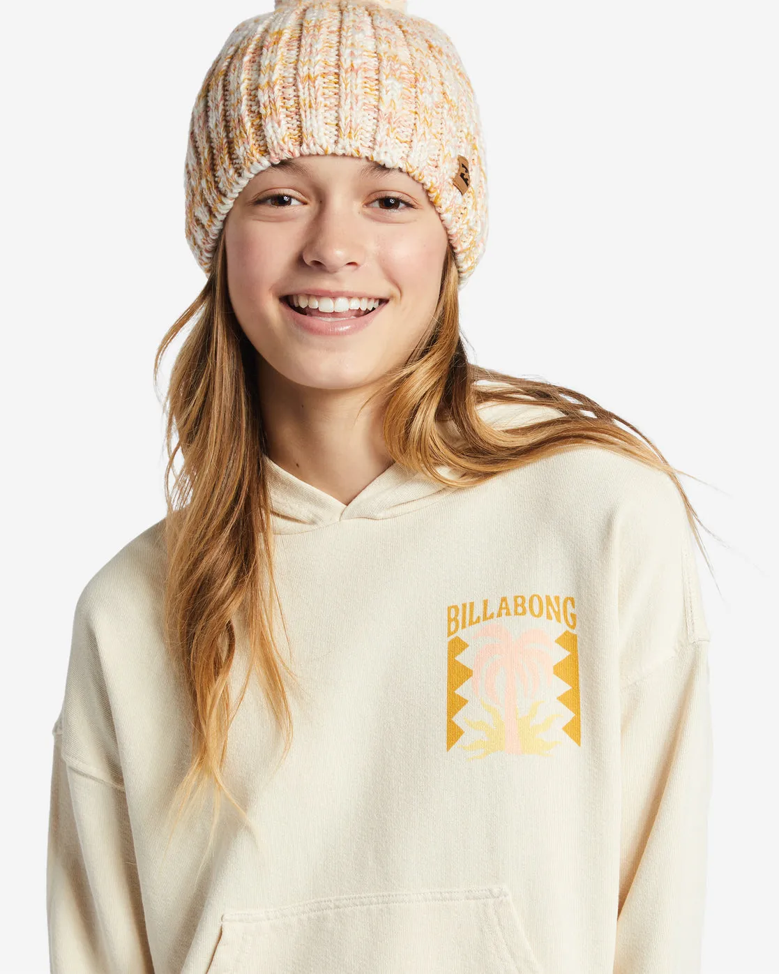 Girls Perfect Weekend Mini Crew Neck Sweatshirt - White Cap sold by Billabong product image thumbnail 4