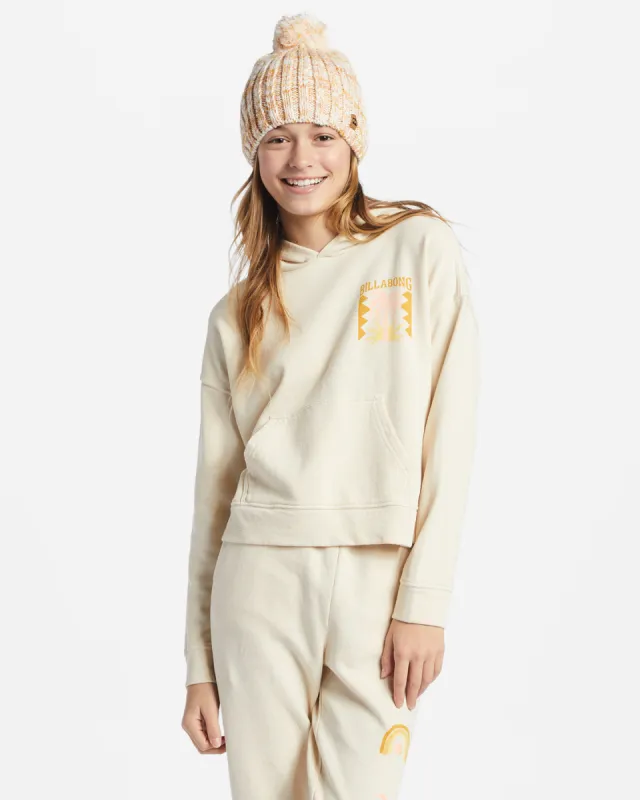 Girls Perfect Weekend Mini Crew Neck Sweatshirt - White Cap sold by Billabong