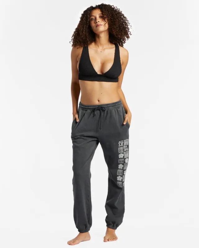 Mystic Surf Joggers - Black Pebble sold by Billabong