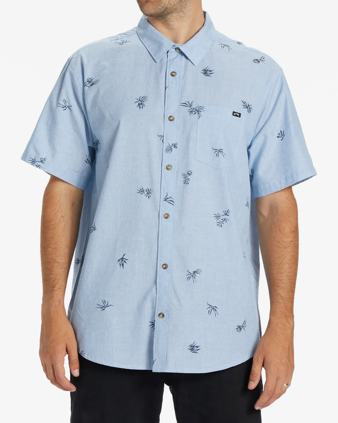 Sundays Mini Short Sleeve Shirt - Sky Blue sold by Billabong
