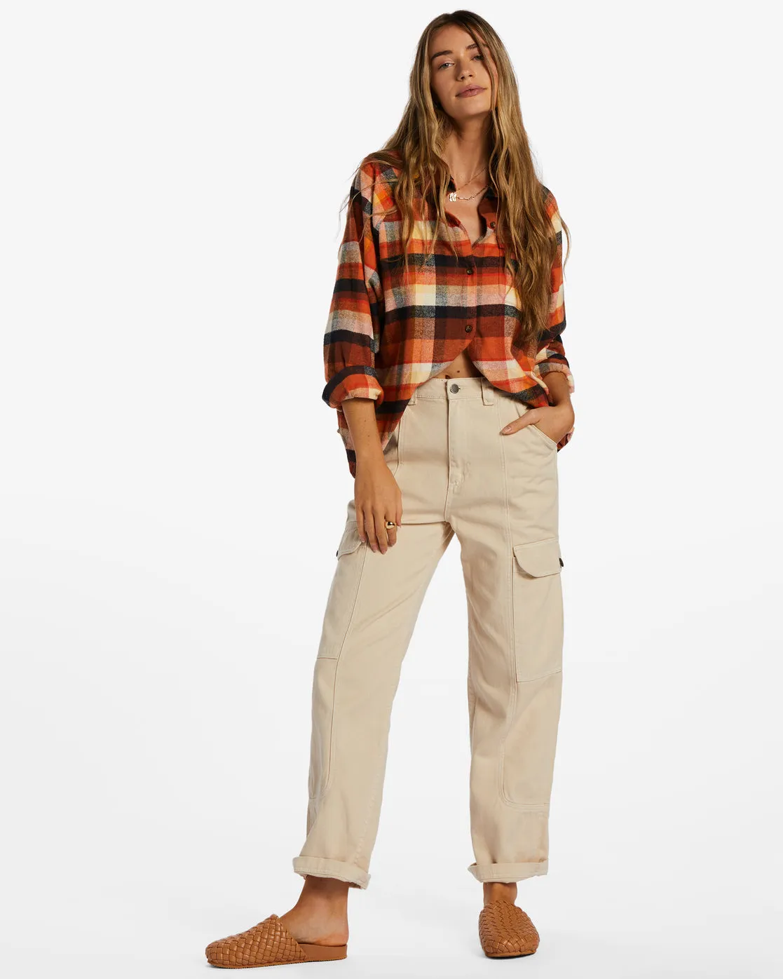 Best Time Long Sleeve Shirt - Mocha sold by Billabong product image thumbnail 2