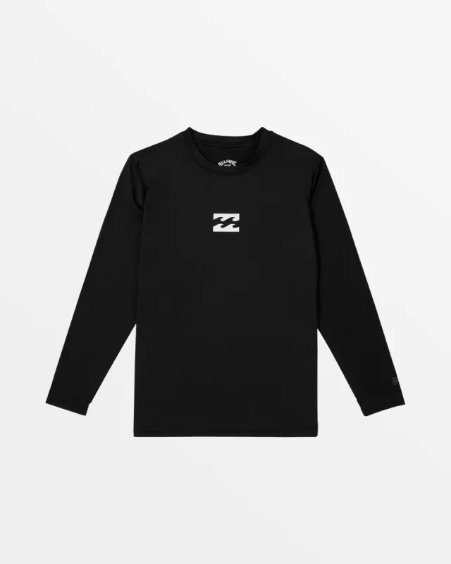Boys All Day Wave Long Sleeve Shirt - Black sold by Billabong