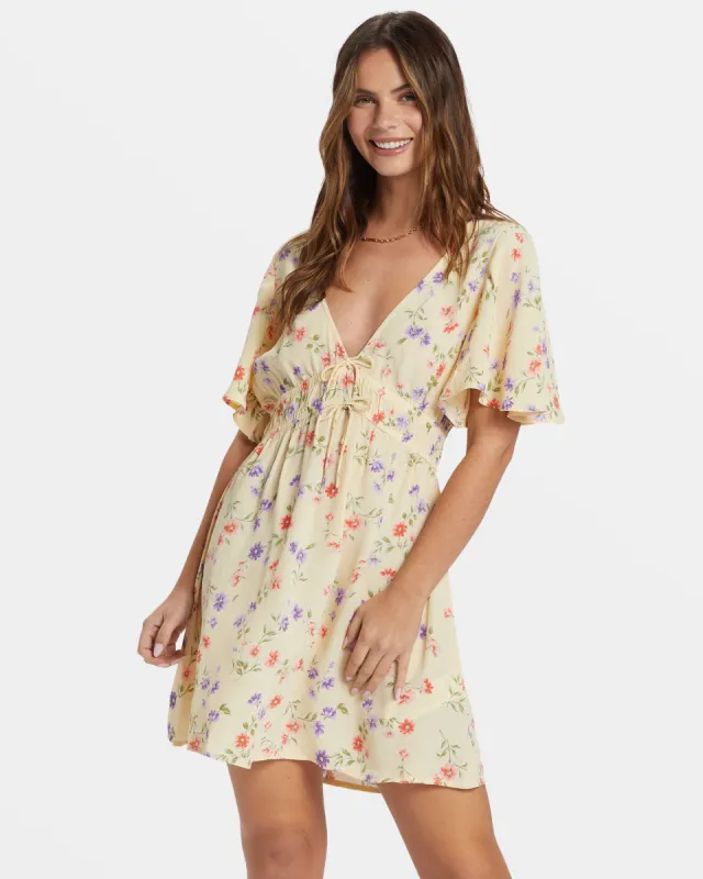 Kismet Mini Dress - Yellow made by Billabong