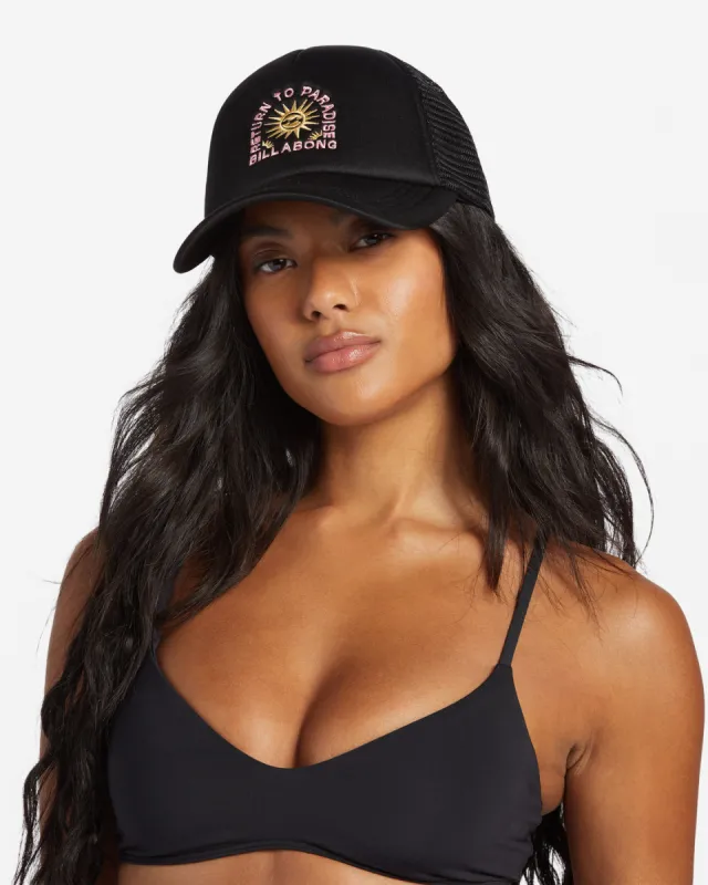 Across Waves Trucker Hat - Black Pebble 2 sold by Billabong