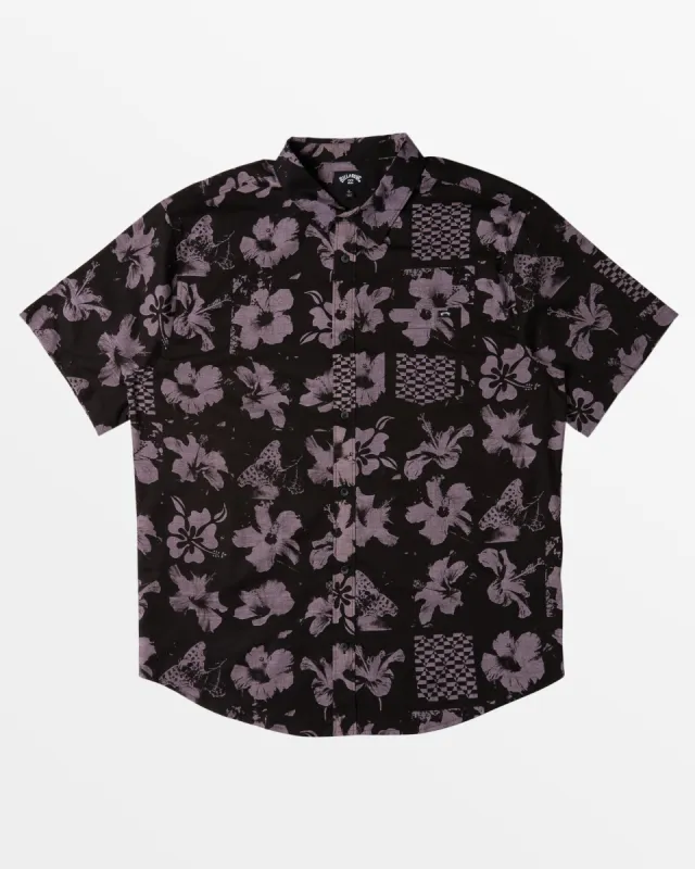 Sundays Short Sleeve Shirt - Purple Ash sold by Billabong