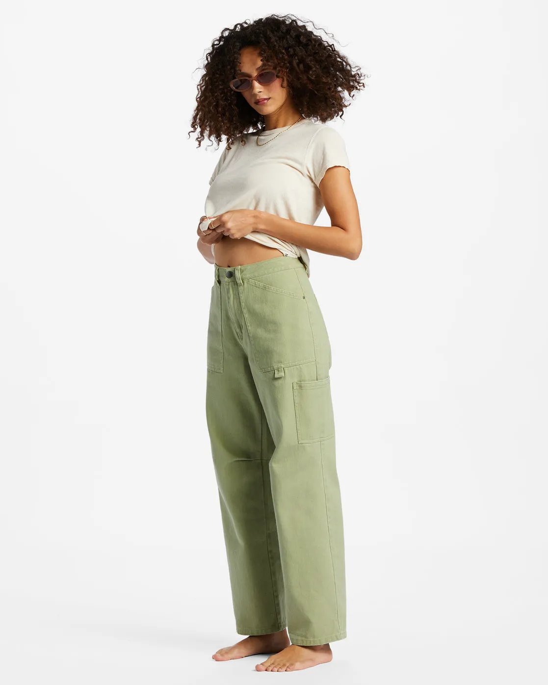 Leia Cargo Pants - Avocado sold by Billabong product image thumbnail 4