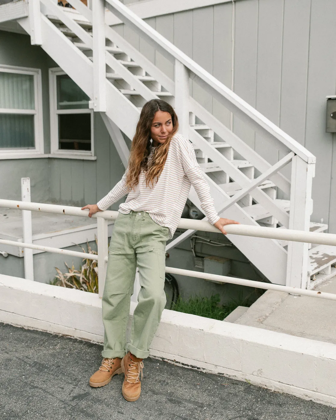 Leia Cargo Pants - Avocado sold by Billabong