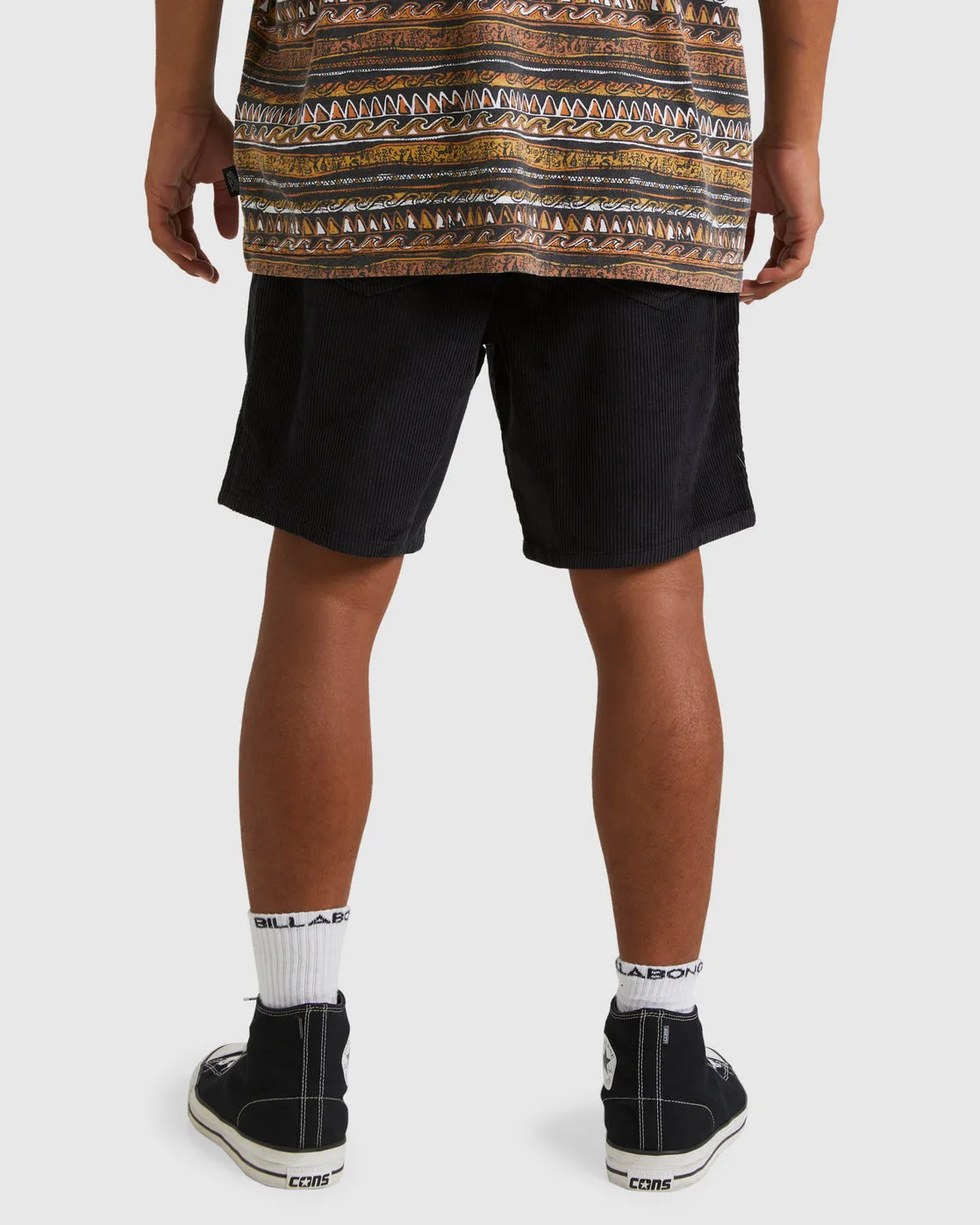 King Stingray Larry 18" Corduroy Shorts - Char sold by Billabong product image thumbnail 3