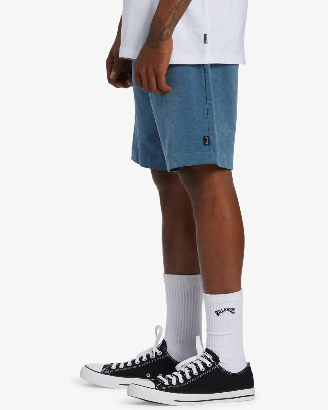 Larry Layback Corduroy 18" Shorts - Vintage Indigo sold by Billabong product image thumbnail 2