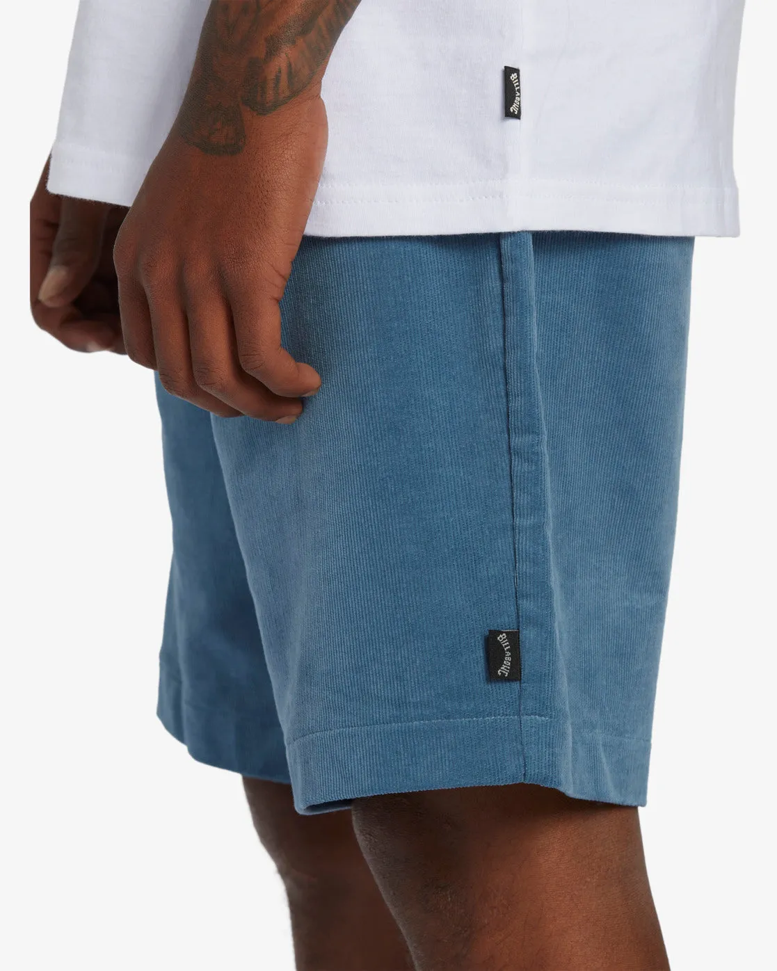 Larry Layback Corduroy 18" Shorts - Vintage Indigo sold by Billabong product image thumbnail 4