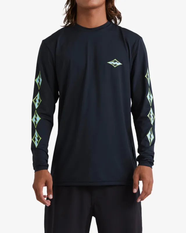 D-Bah Loose Fit Long Sleeve Surf Tee - Black sold by Billabong