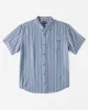 All Day Stripe Short Sleeve Shirt - Vintage Indigo sold by Billabong