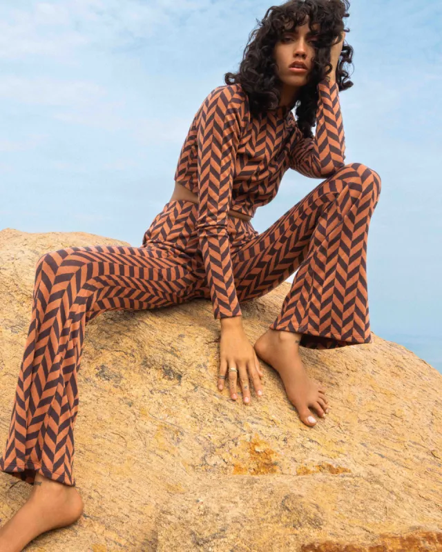 New Heights Flared Pants - Brick sold by Billabong