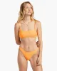 Tanlines Hike Bikini Bottoms - Orange Peel sold by Billabong