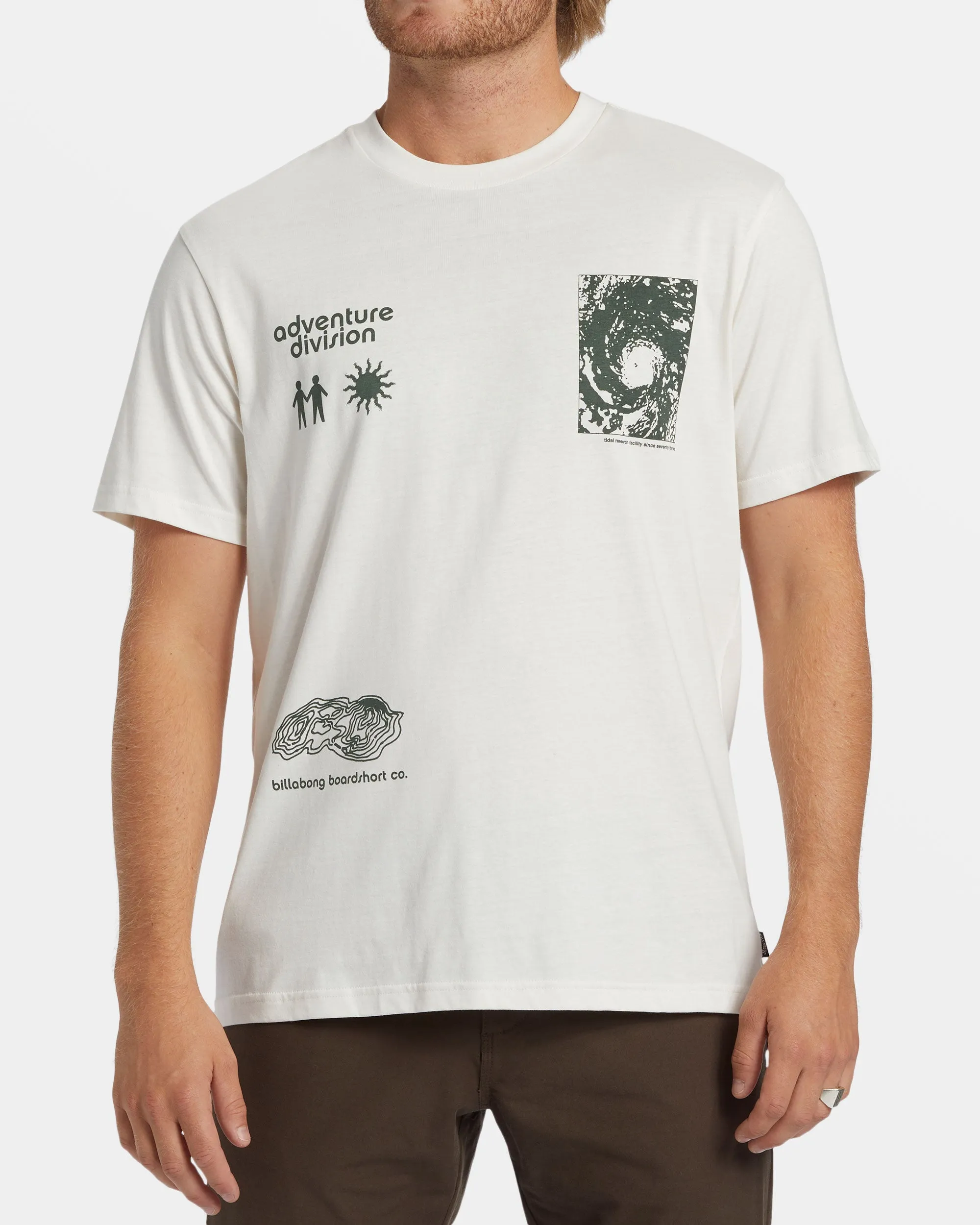 Tidal Research T-Shirt - Off White sold by Billabong product image thumbnail 2