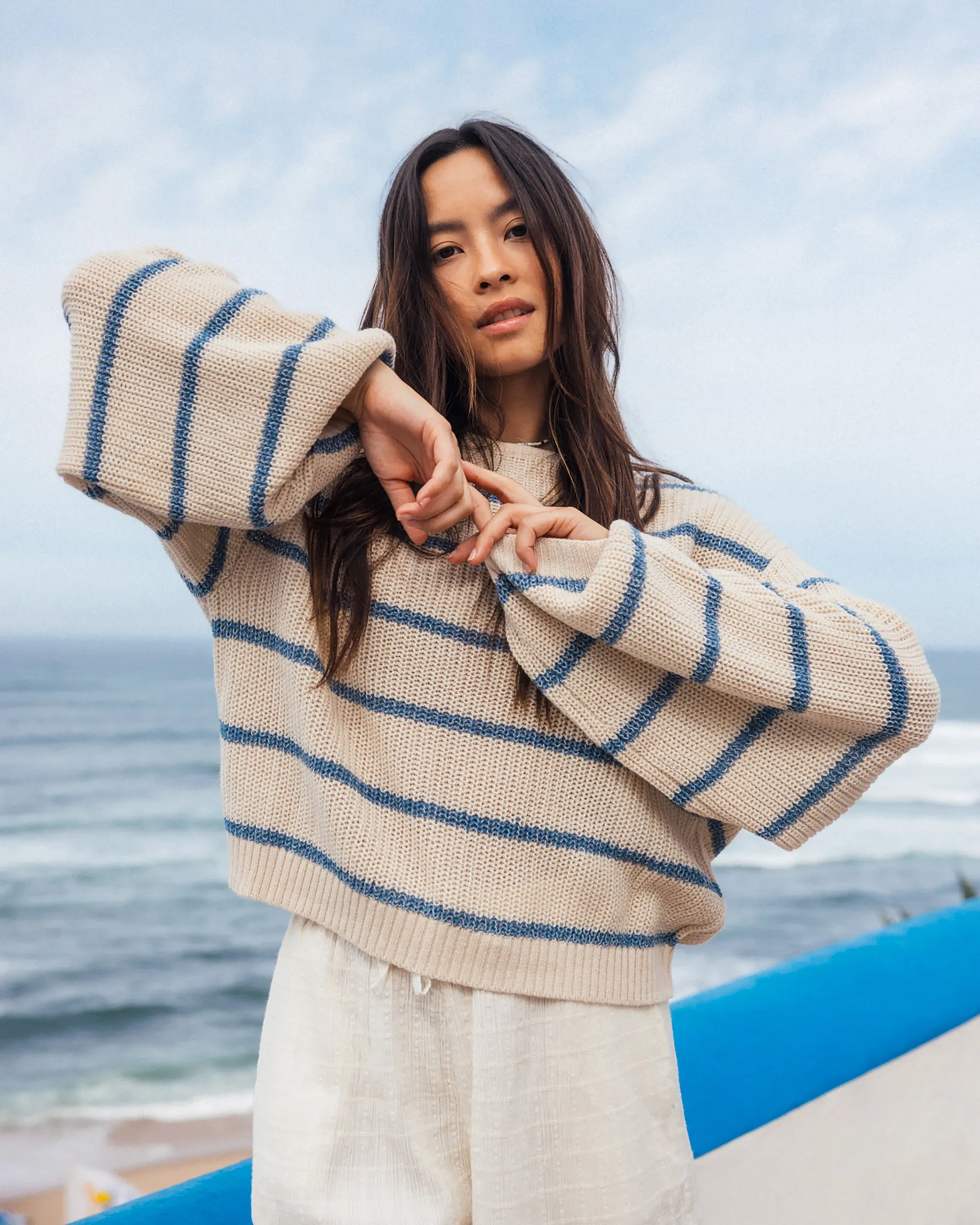 Changing Tides Pullover Sweater - Blue Shadow sold by Billabong