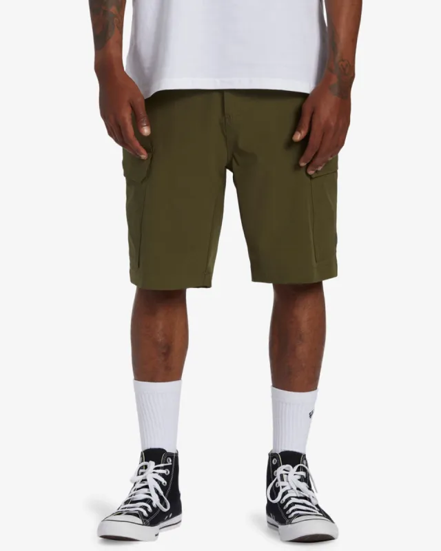 Surftrek Transport 19" Cargo Shorts - Military sold by Billabong