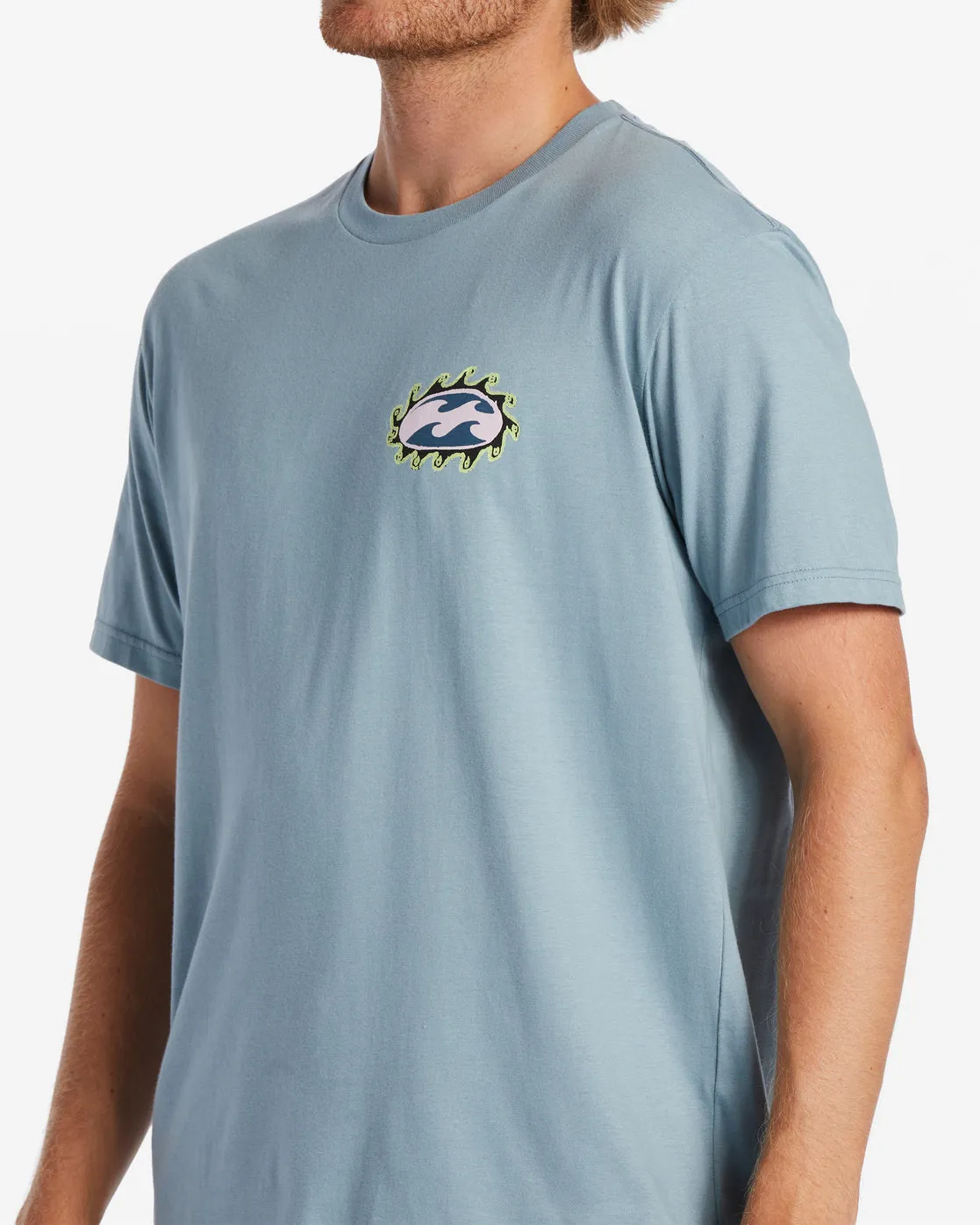 Crayon Wave T-Shirt - Washed Blue sold by Billabong product image thumbnail 3