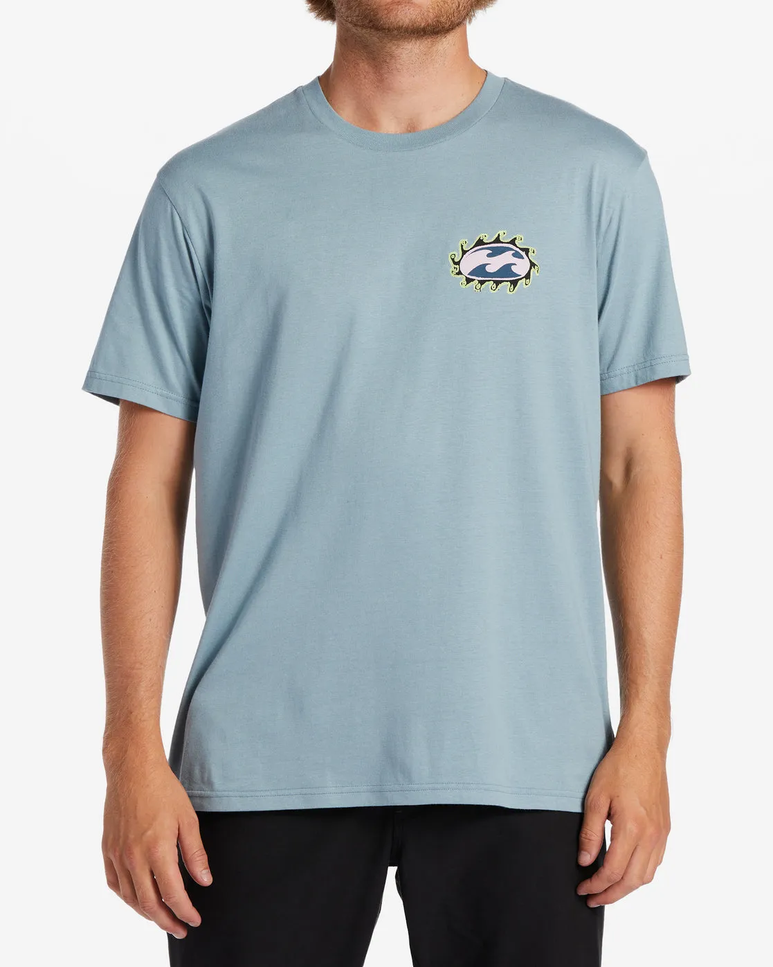 Crayon Wave T-Shirt - Washed Blue sold by Billabong product image thumbnail 2