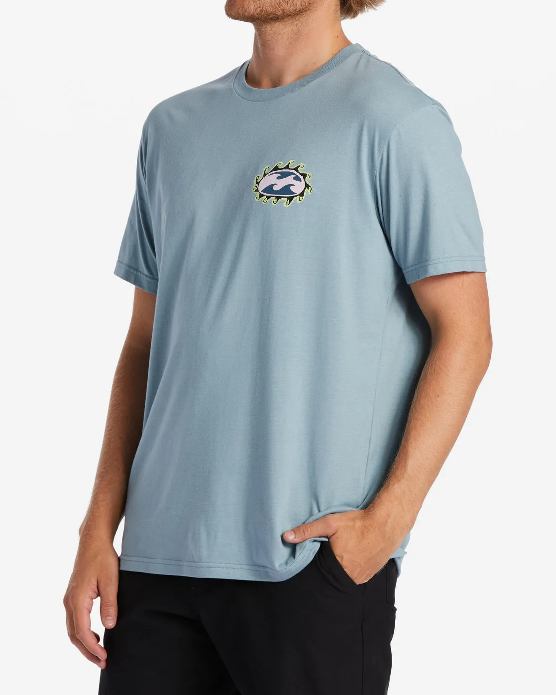 Crayon Wave T-Shirt - Washed Blue sold by Billabong product image thumbnail 4