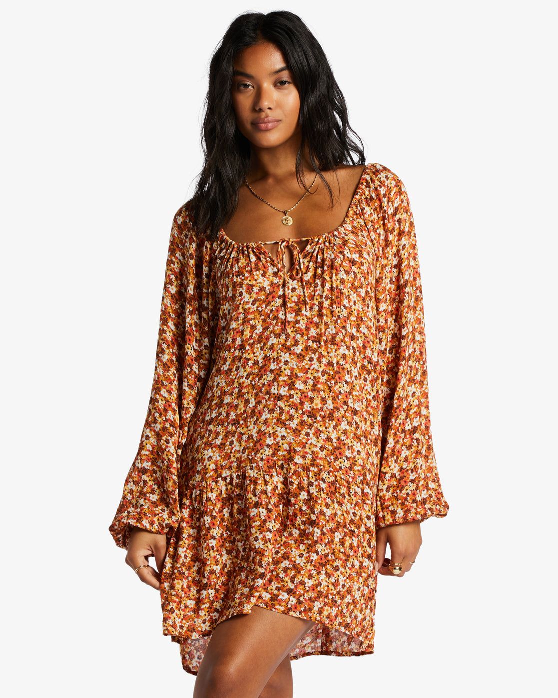 Lucky You Babydoll Dress - Mocha sold by Billabong