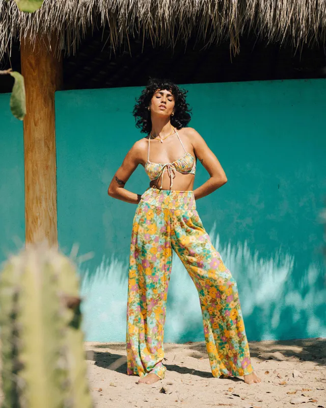 New Waves 2 Wide-Leg Pants - Palm Green sold by Billabong