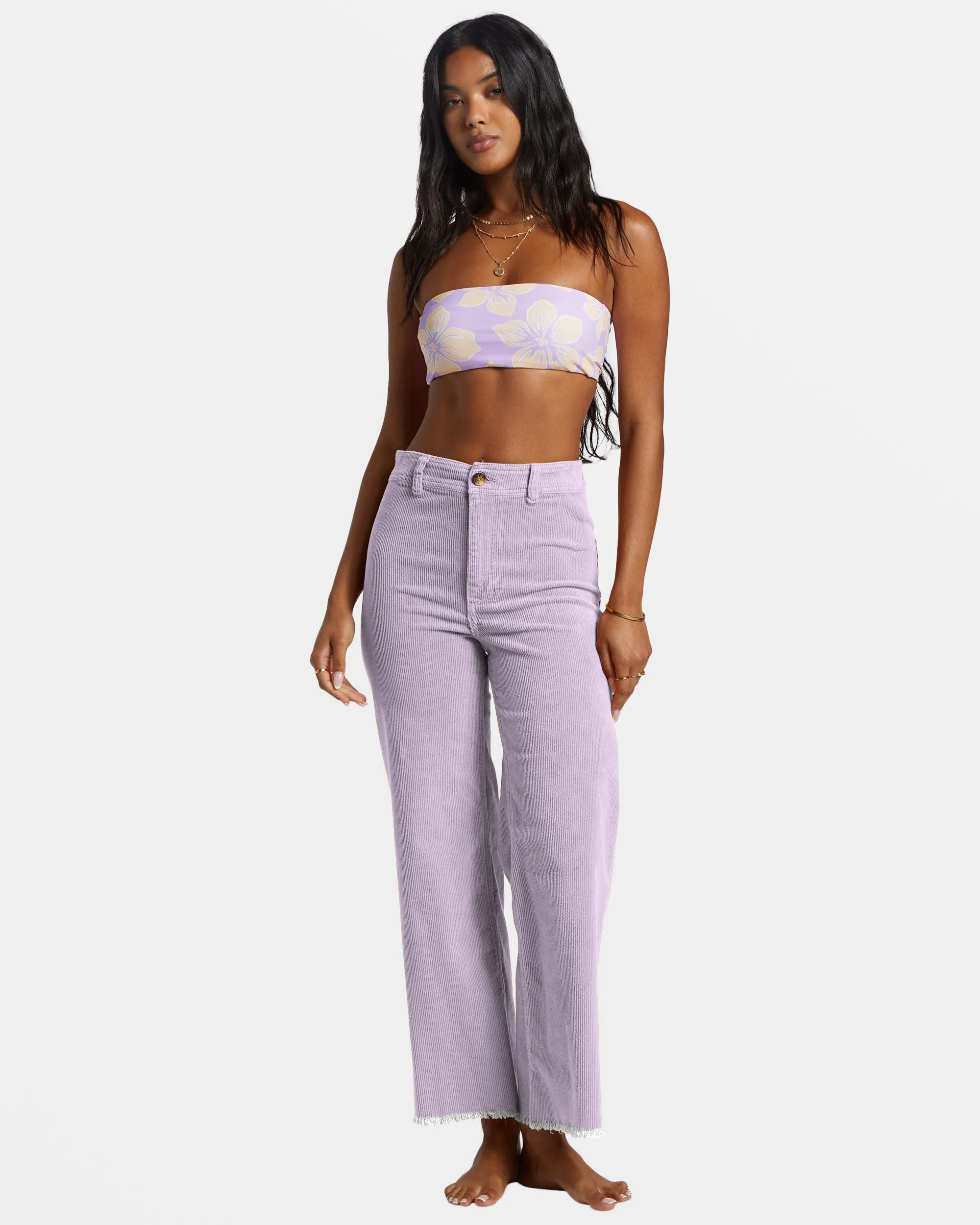 Free Fall High-Waist Corduroy Pants - Tulip sold by Billabong