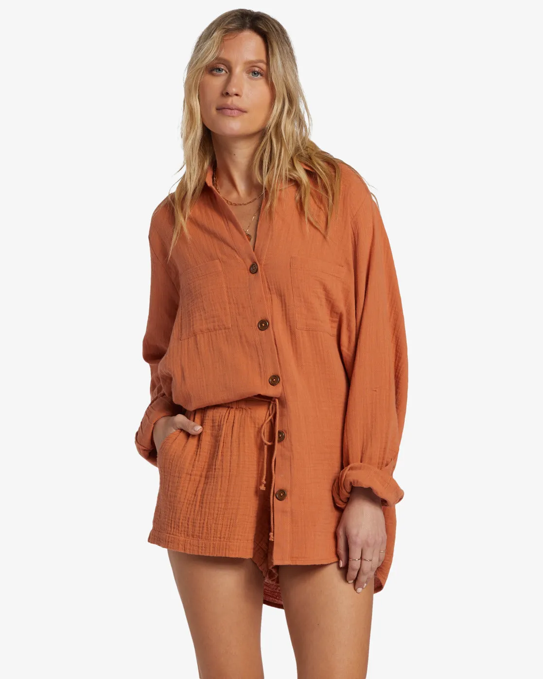 Swell Shirt Shirt - Toffee sold by Billabong product image thumbnail 2