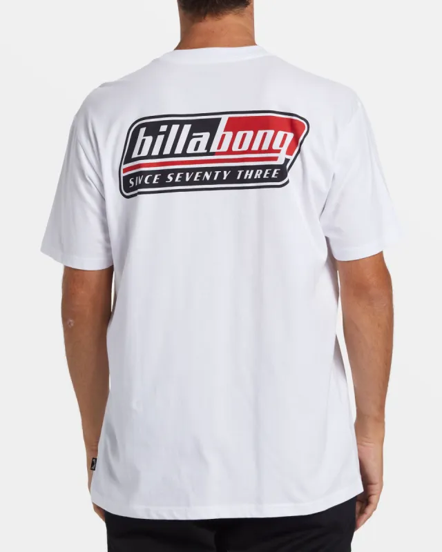 Walled T-Shirt - White sold by Billabong
