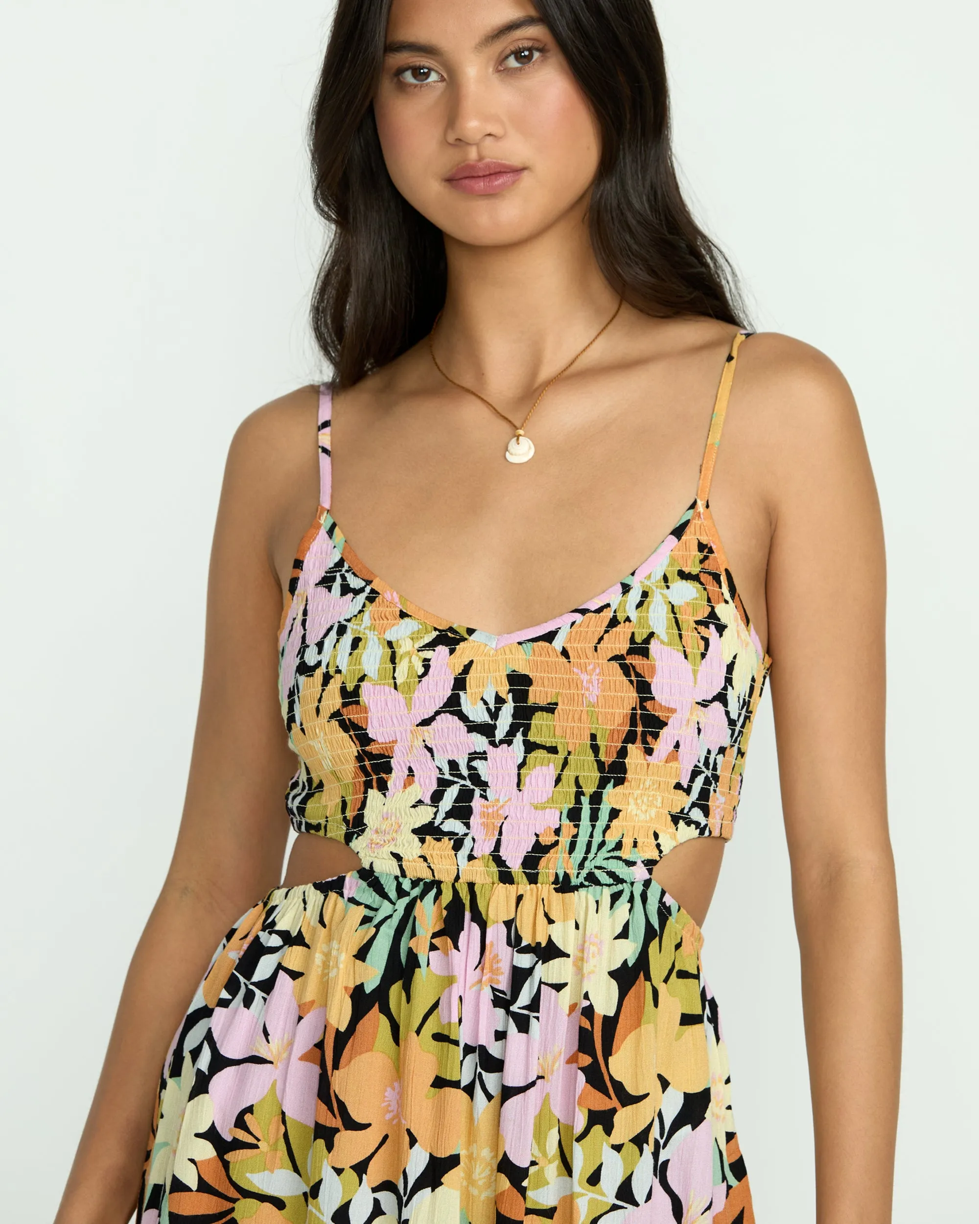 True Desire Mini Cut-Out Dress - Black Pebble 2 sold by Billabong product image thumbnail 4
