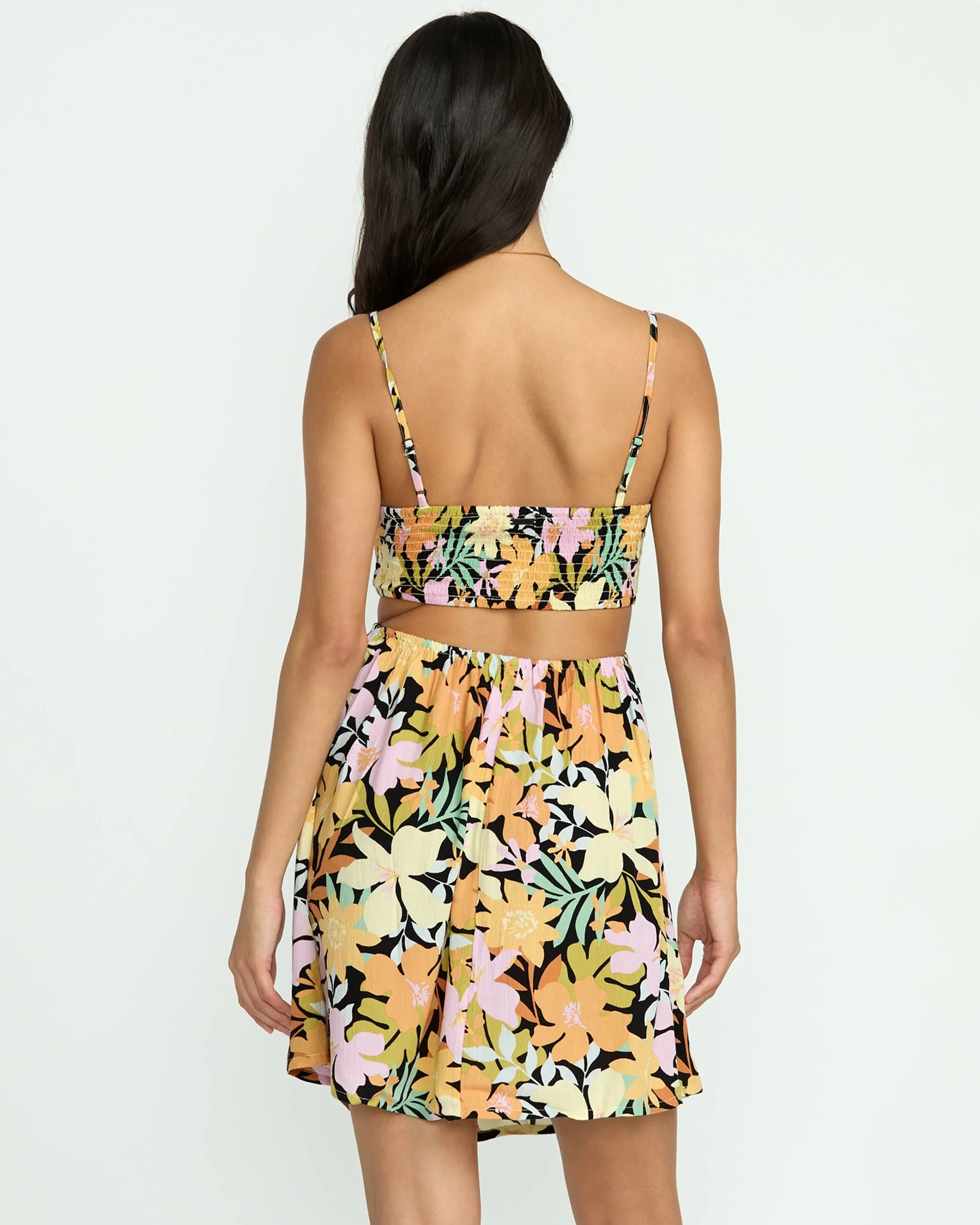 True Desire Mini Cut-Out Dress - Black Pebble 2 sold by Billabong product image thumbnail 2