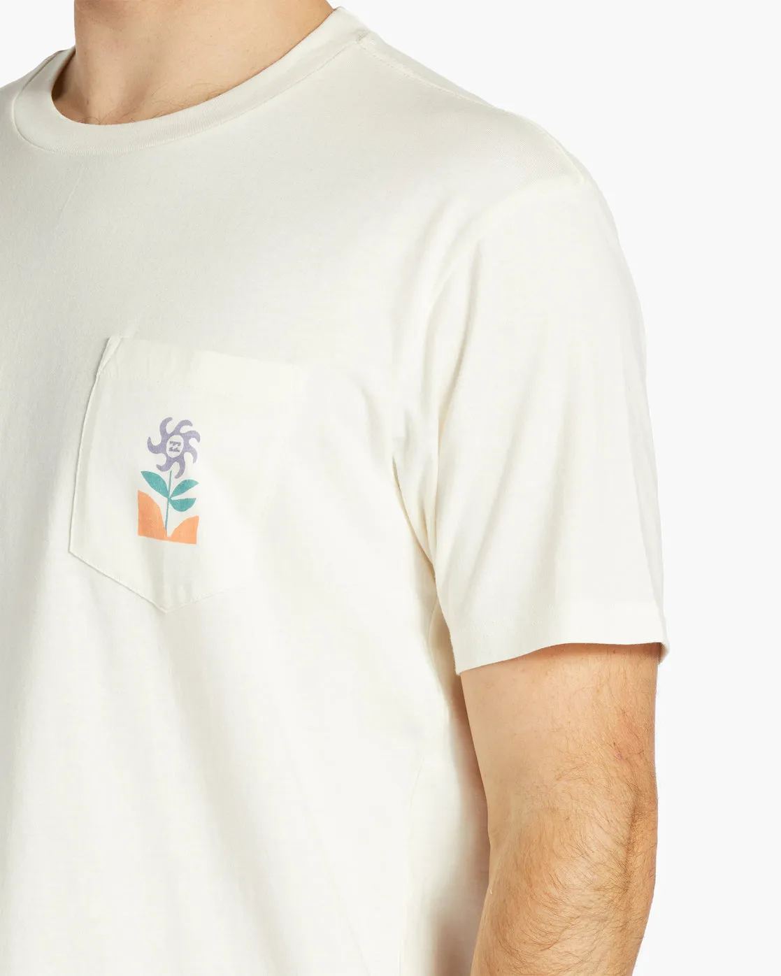 Tropics Pocket T-Shirt - Off White sold by Billabong product image thumbnail 4