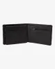 Dimension Faux Leather Bi-Fold Wallet - Black Charcoal sold by Billabong