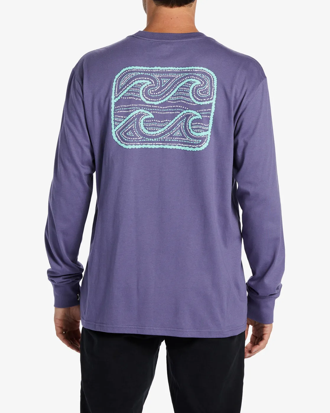 Crayon Wave Long Sleeve T-Shirt - Dusty Grape sold by Billabong